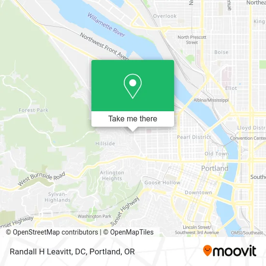 Randall H Leavitt, DC map