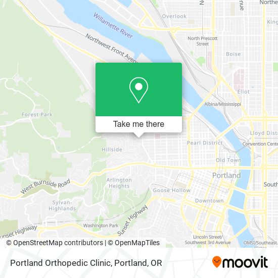 Portland Orthopedic Clinic map