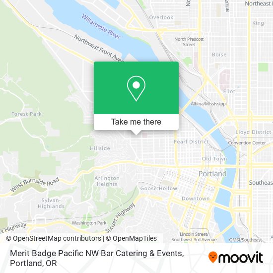 Merit Badge Pacific NW Bar Catering & Events map