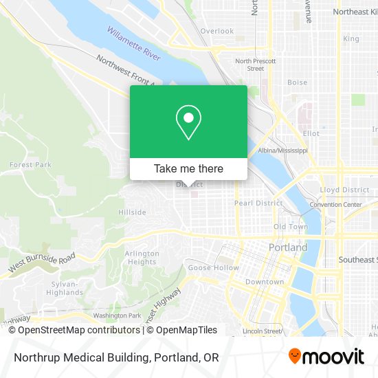 Northrup Medical Building map