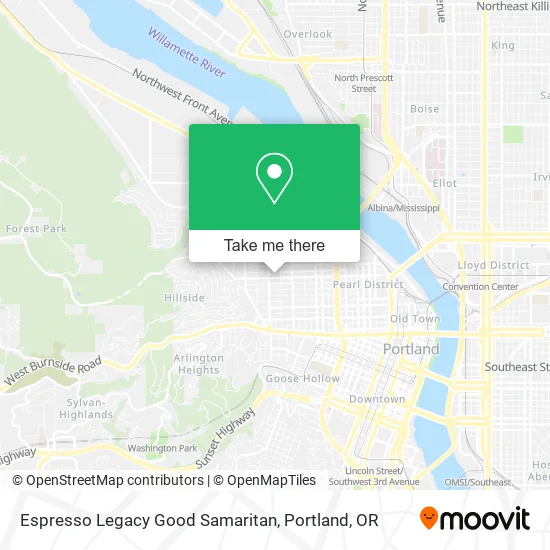 Espresso Legacy Good Samaritan map