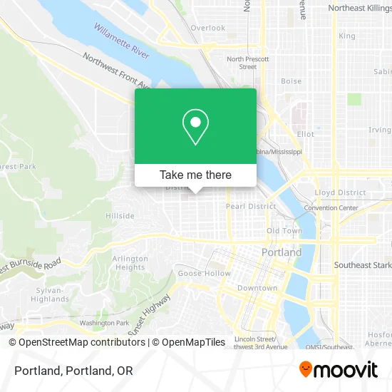 Mapa de Portland