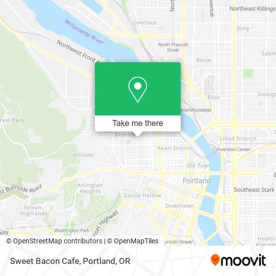 Mapa de Sweet Bacon Cafe