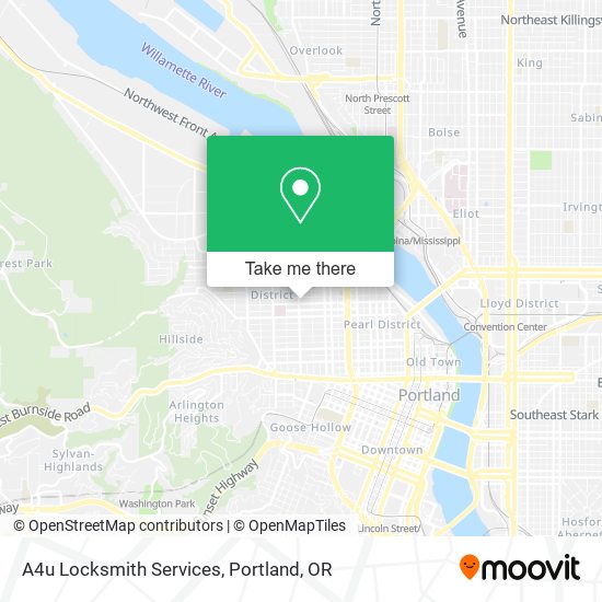 A4u Locksmith Services map