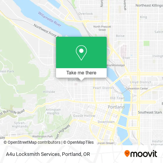A4u Locksmith Services map