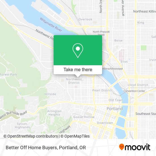 Better Off Home Buyers map
