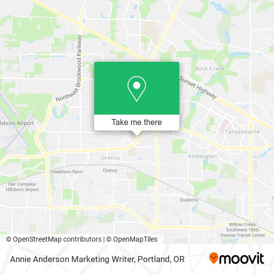 Mapa de Annie Anderson Marketing Writer