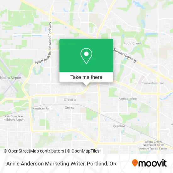 Annie Anderson Marketing Writer map