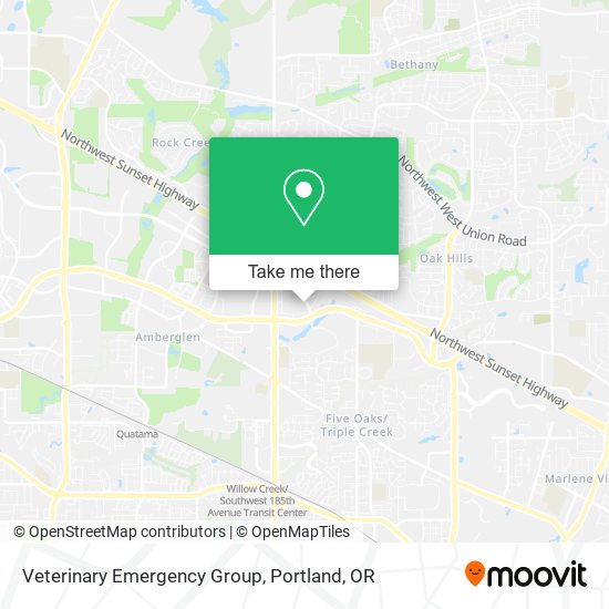 Mapa de Veterinary Emergency Group