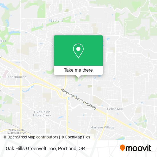 Oak Hills Greenvelt Too map