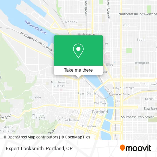 Mapa de Expert Locksmith
