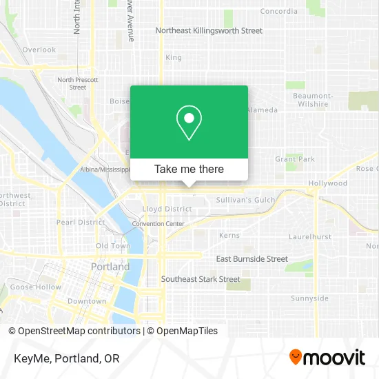 Mapa de KeyMe