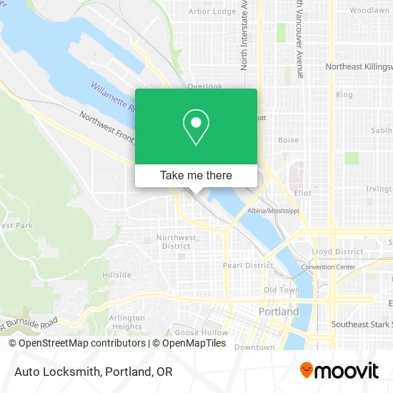 Mapa de Auto Locksmith