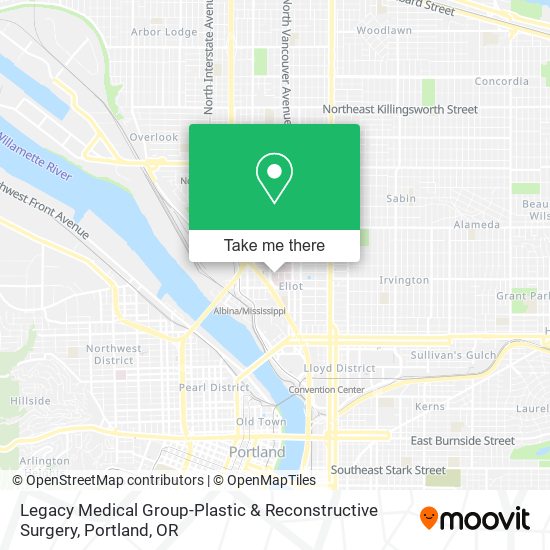 Legacy Medical Group-Plastic & Reconstructive Surgery map