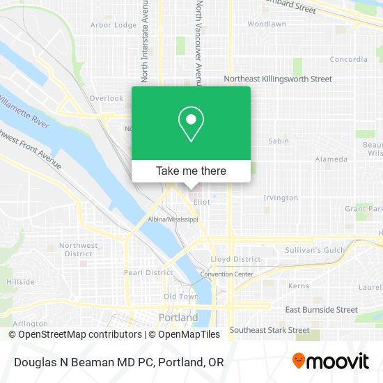 Douglas N Beaman MD PC map