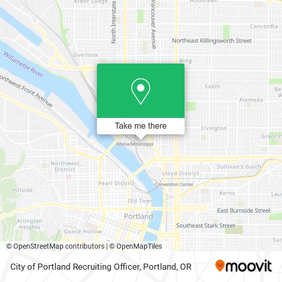 Mapa de City of Portland Recruiting Officer