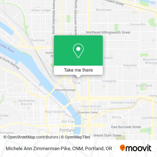 Mapa de Michele Ann Zimmerman-Pike, CNM