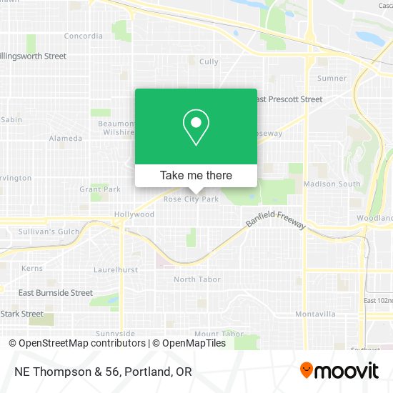 Mapa de NE Thompson & 56