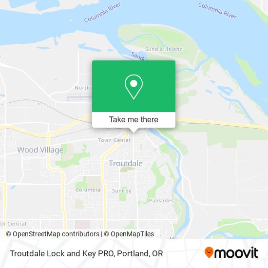 Mapa de Troutdale Lock and Key PRO