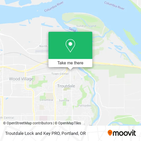 Troutdale Lock and Key PRO map
