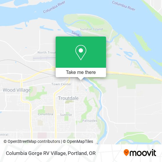 Columbia Gorge RV Village map
