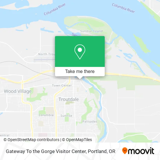 Gateway To the Gorge Visitor Center map