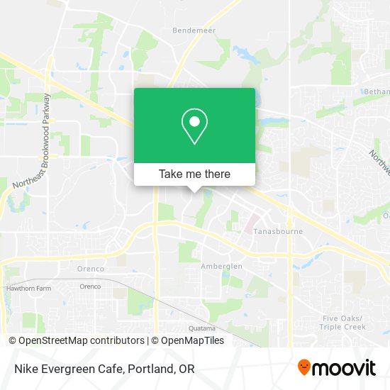 Mapa de Nike Evergreen Cafe