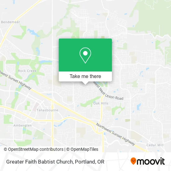 Greater Faith Babtist Church map