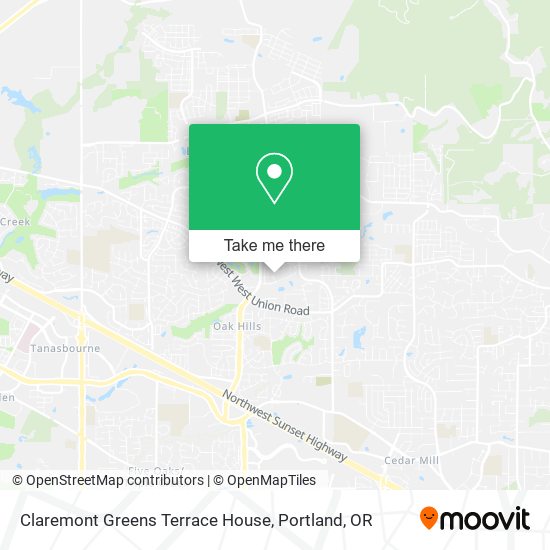 Mapa de Claremont Greens Terrace House