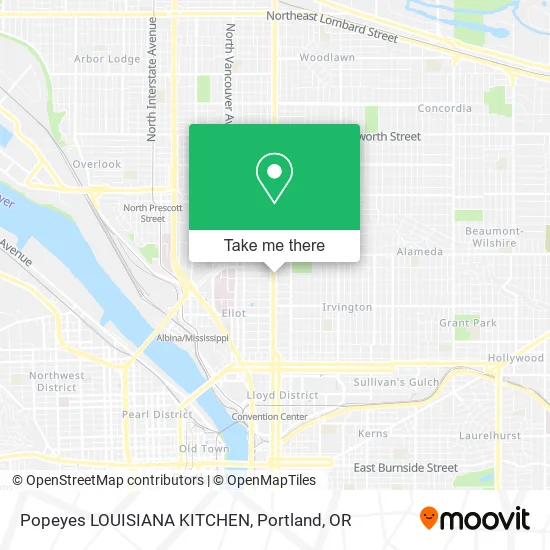 Mapa de Popeyes LOUISIANA KITCHEN