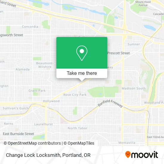 Mapa de Change Lock Locksmith