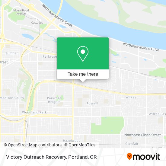 Mapa de Victory Outreach Recovery