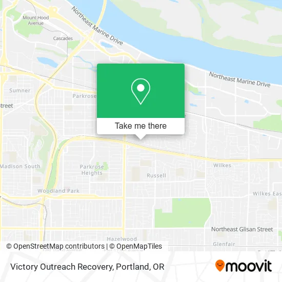 Victory Outreach Recovery map