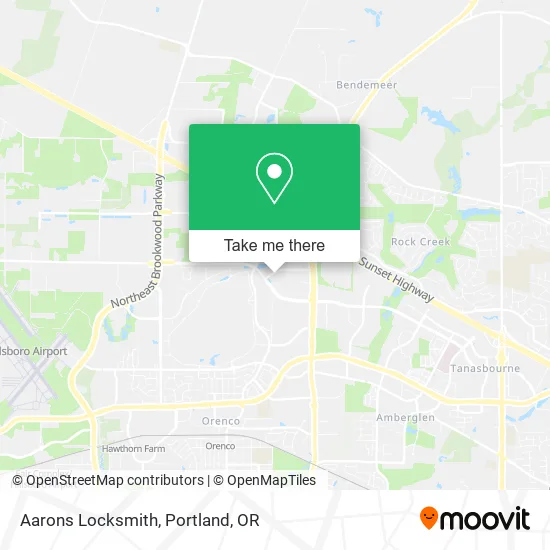 Mapa de Aarons Locksmith