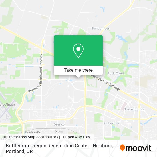 Bottledrop Oregon Redemption Center - Hillsboro map