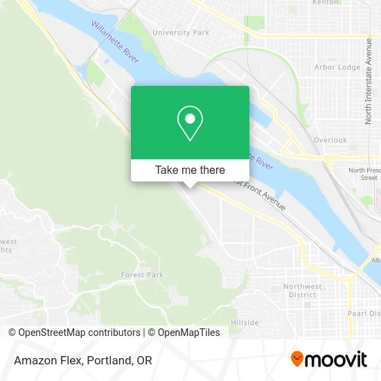 Amazon Flex map