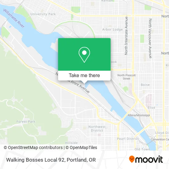 Walking Bosses Local 92 map