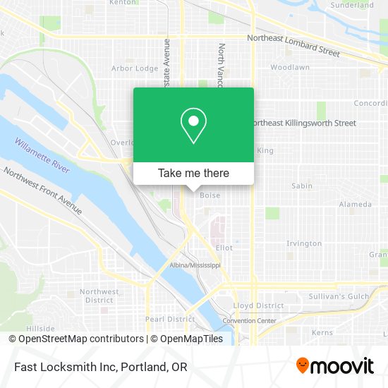 Fast Locksmith Inc map