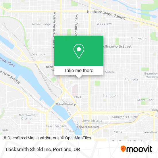 Mapa de Locksmith Shield Inc