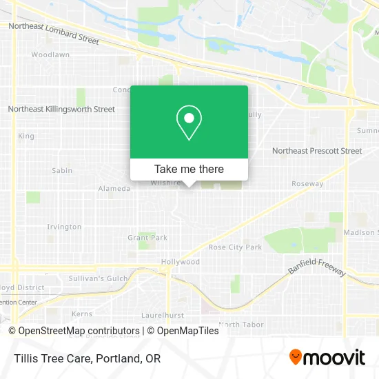 Tillis Tree Care map