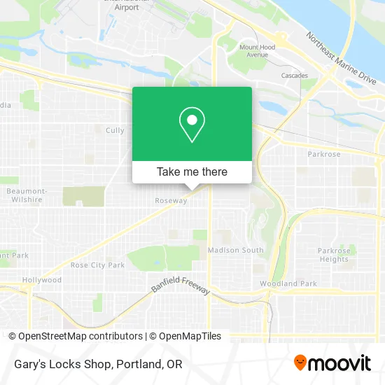 Mapa de Gary's Locks Shop