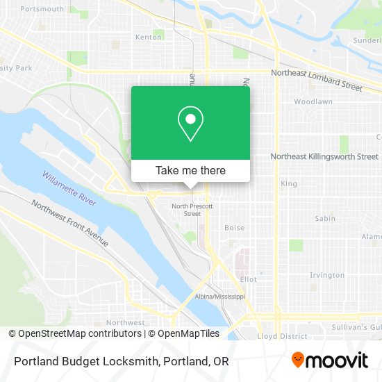 Mapa de Portland Budget Locksmith