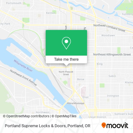 Portland Supreme Locks & Doors map