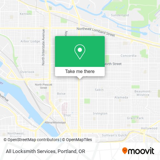 All Locksmith Services map