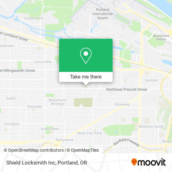 Mapa de Shield Locksmith Inc