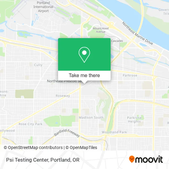 Mapa de Psi Testing Center
