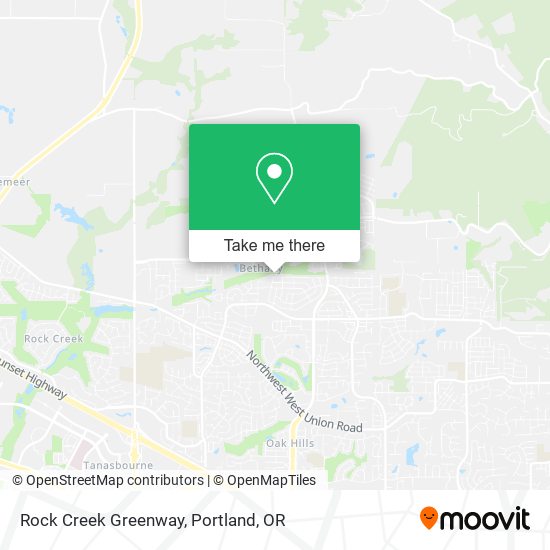 Mapa de Rock Creek Greenway