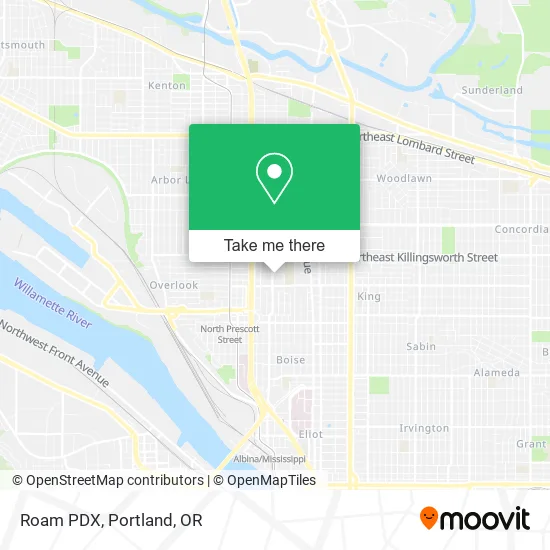 Roam PDX map