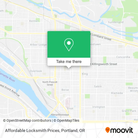 Affordable Locksmith Prices map