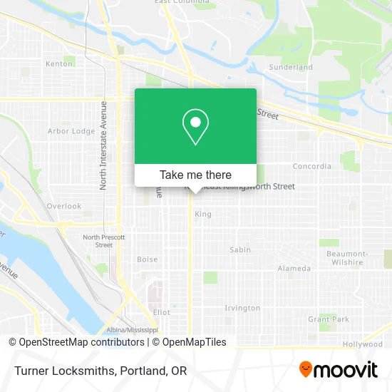 Turner Locksmiths map